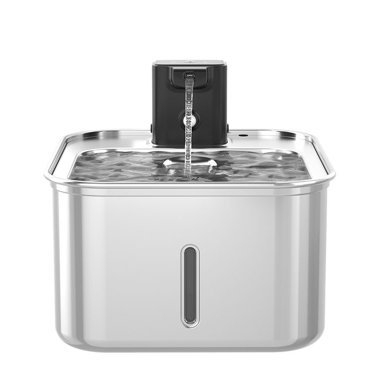 2.5L/88oz Stainless Steel Cat Water Fountain