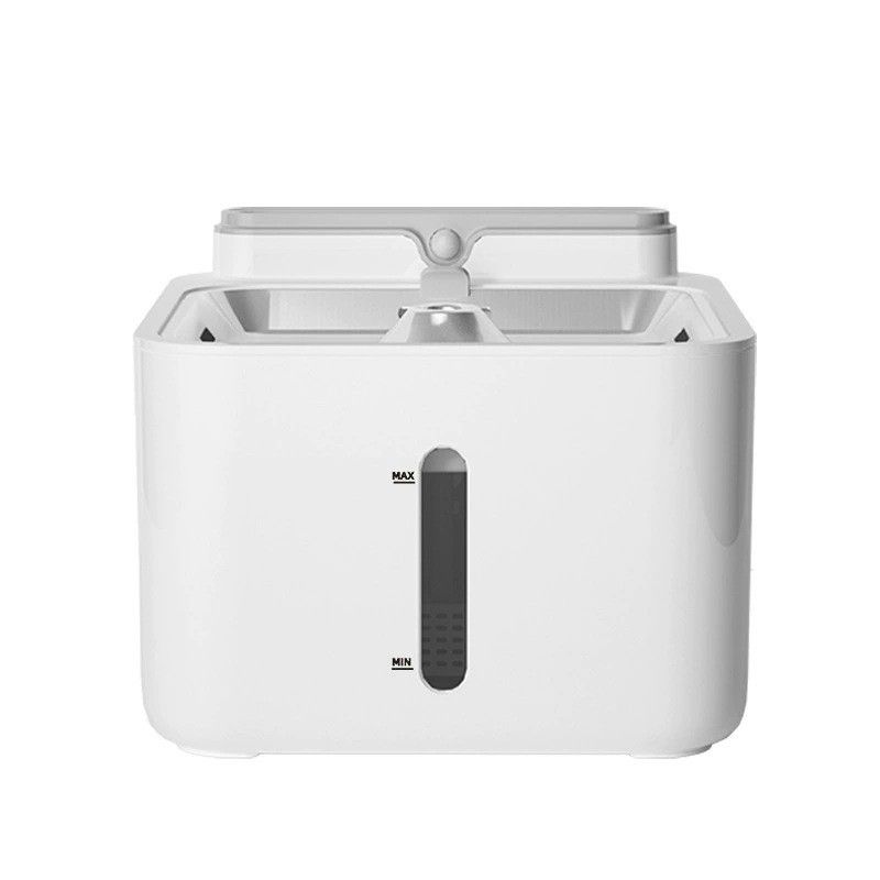 Cat Water Fountain with 304 Stainless Steel Drinking Tray